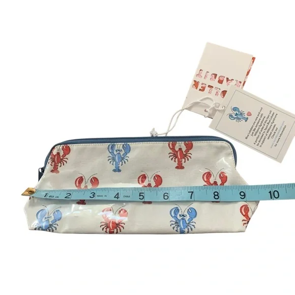 🦞 NWT small Roller Rabbit Lobster Print Cosmetic Pouch. RARE 🦞 - Picture 6 of 10